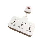 GONGNIU 3-Way Universal Cord Extension Set | 13A | Neon Indicator | Safety Fuse