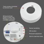 Ceiling Motion Sensor | 5.8GHz Microwave Motion Detector | 220–240VAC | 1200W Load | 32-Ft Range | White
