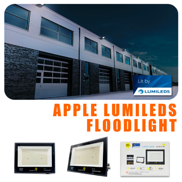 PLATO LED Apple Lumileds LED Floodlight IP66 Outdoor Light (50W–1000W)