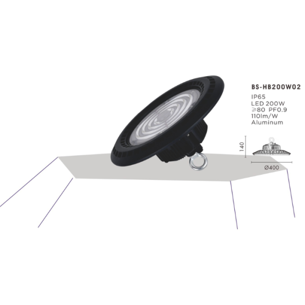 BESTAR LED High Bay Light | 200W | 6500K White / 3000K Warm White | BS‑HB200W02