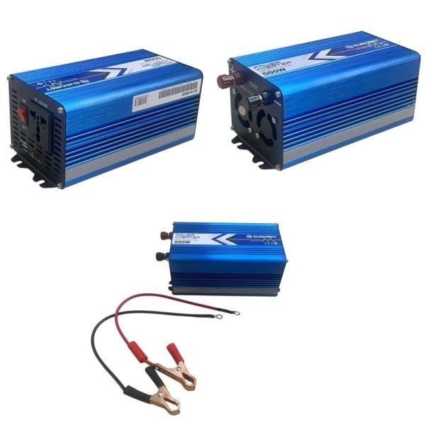 EURONET Power Inverter - 500W - DC12V to AC220V