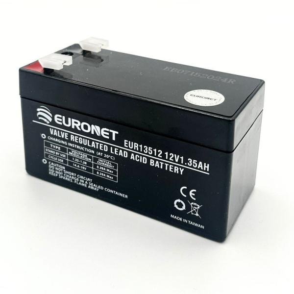 EURONET Valve Regulated Lead-Acid Battery - 12V 1.35Ah