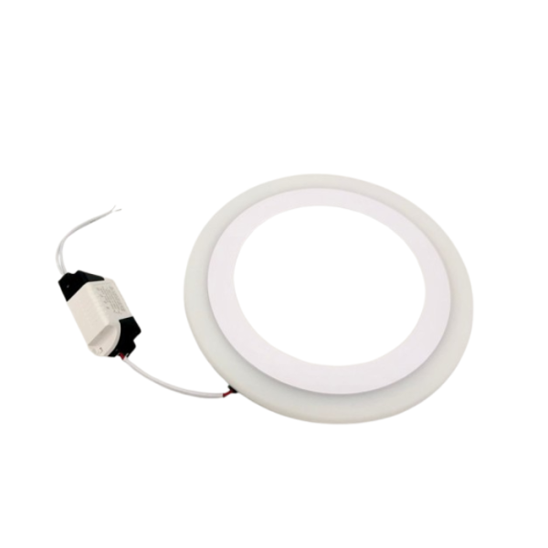 LATUS Two Color Panel Light | 18+6W | Recessed Round | White + Blue