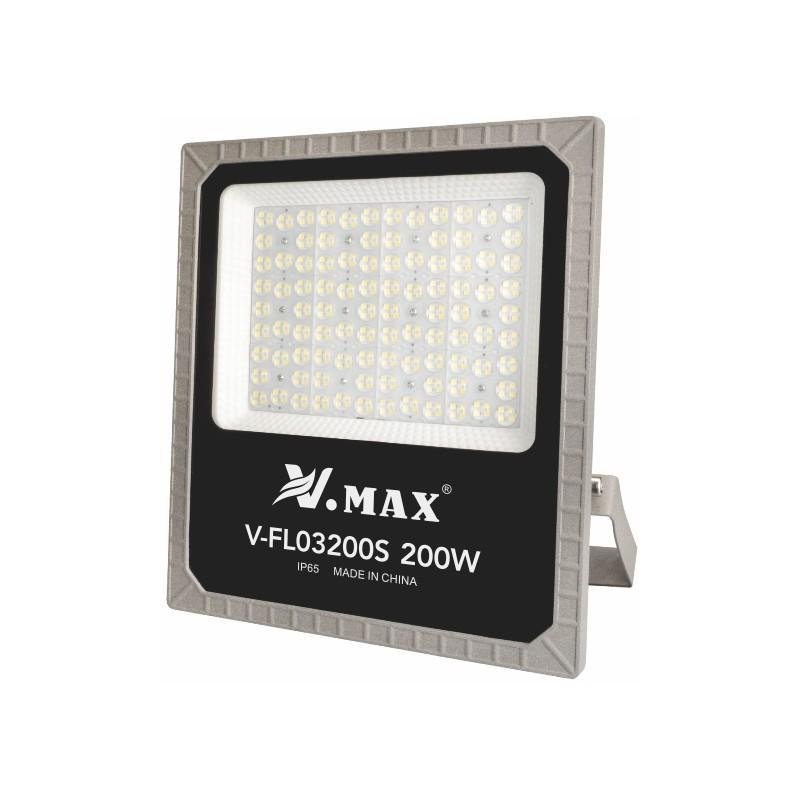 Vmax Led Logo V.Max LED SMD Flood Light - 200W, 6500K White, IP65 - Tasawwur.ae