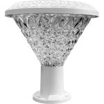 V-Max LED Solar Garden Light - White Body, 3-Color CCT, IP65