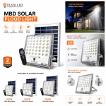 PLATO LED MBD Solar Flood Light – 100W / 200W / 300W