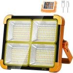 V-Like Home Portable Solar LED Work Light - 300W, USB & Solar Rechargeable, 5 Lighting Modes, IP66