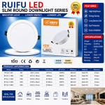 Ruifu LED Slim Round Downlight Series (9W / 18W / 24W / 30W / 40W)