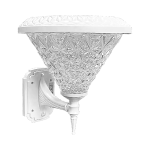 V.Max Solar LED Garden Light - 3-Color Remote Control, White Body, IP65