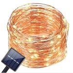Solar Micro LED Decorative String Lights - 20M, 200 LEDs, Warm White