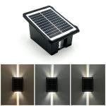 YSH Solar Wall Light - 2×3W, White + Warm White, IP65