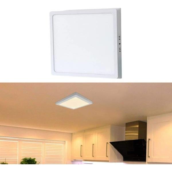 Surface LED Panel Light | 30W | Square | 2400Lm | 285×285mm | Indoor