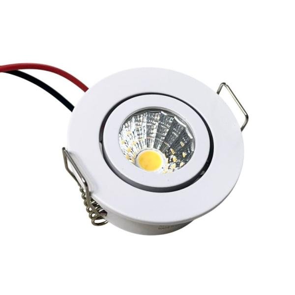 V-Like Home Mini LED Spotlight - 3W, Adjustable Angle, 7000K White, Recessed Mount