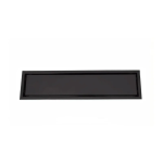 Siena Ceramic Linear Drain - 600x100mm - Matt Black