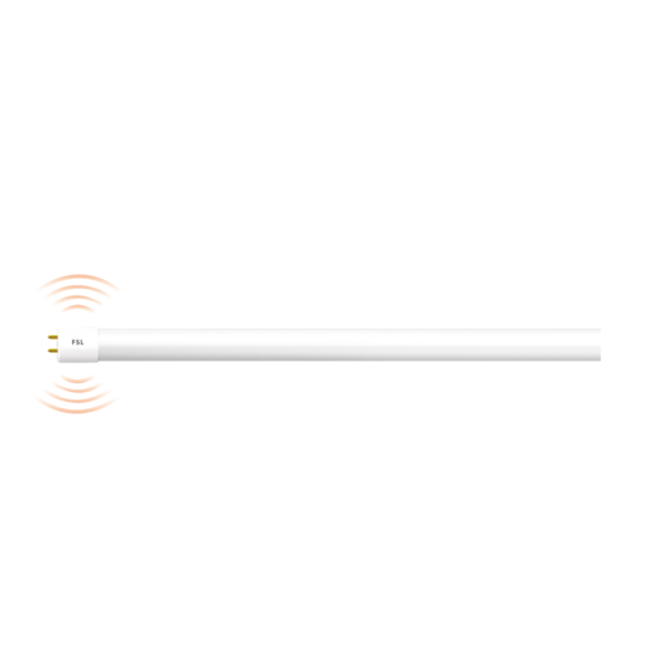 FSL LED T8 Motion Sensor Tube - 18W, 3000K Warm White, G13 Base, 30% Dim Sensor