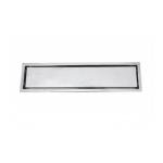 Siena Ceramic Linear Drain - 600x100mm - Matt Silver Finish
