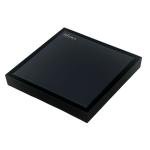 Siena Tile Drain - 15x15cm - Black Straight Edge