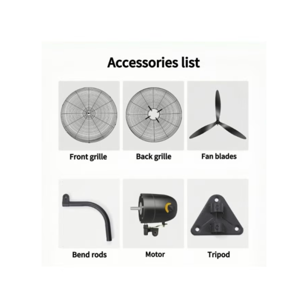 TAIYUAN 26" INDUSTRIAL WALL-MOUNTED FAN 220WATTS