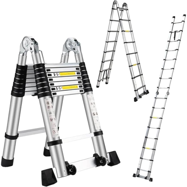 Telescopic Extension Ladder - 3.2M + 3.2M