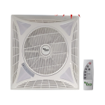 EVB LED CEILING FAN WITH REMOTE CONTROL-600X600MM