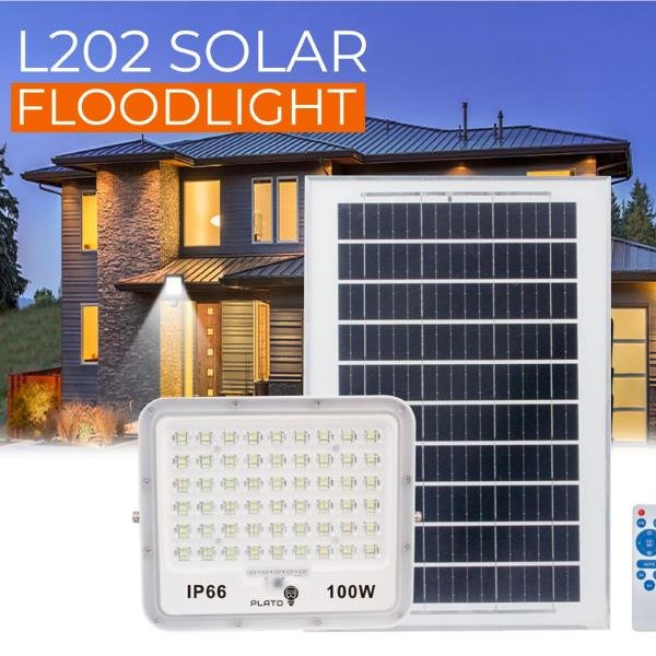 PLATO LED L202 Solar Flood Light – 100W / 200W / 300W / 400W